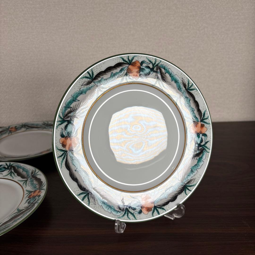 【未使用】Limoges Site Corot 手描きプレート 19cm 4枚