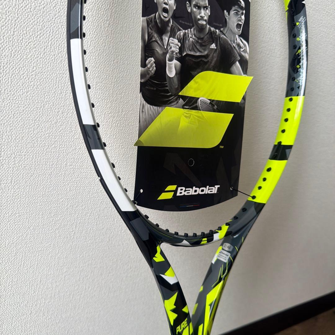 ど*ン様 Babolat Pure Aero 300g テニスラケット　グリップ