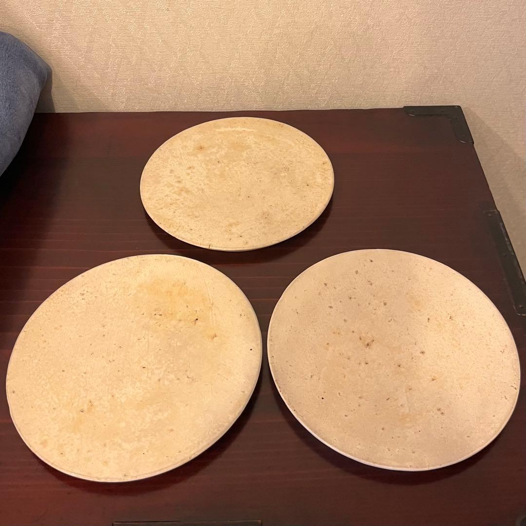 大澤哲哉 トレイ 3枚セット 直径約19cm プレート 作家　作品　白