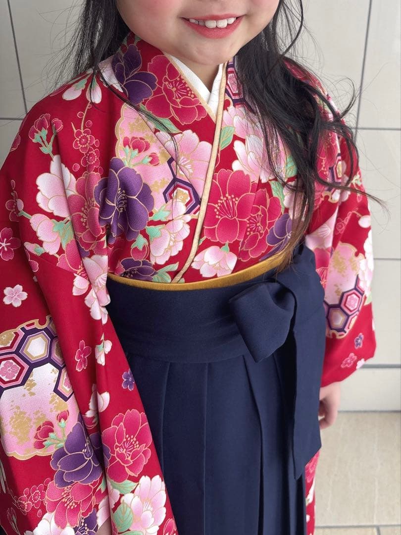 アリサナ　卒園式　130cm 赤　袴　キッズ