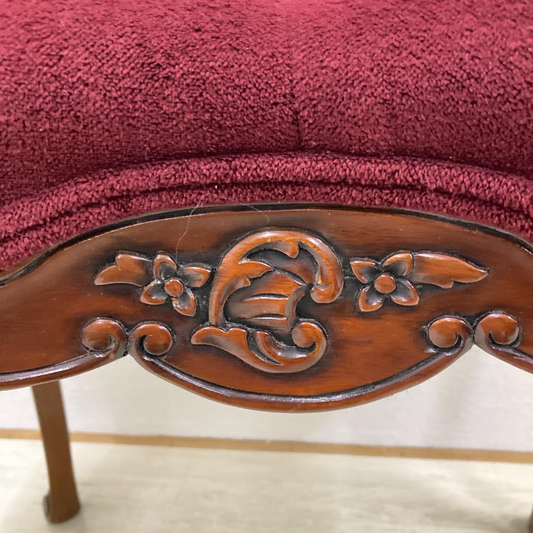 アンティーク　クラシック　猫脚　スツール　椅子　彫刻　フランス？