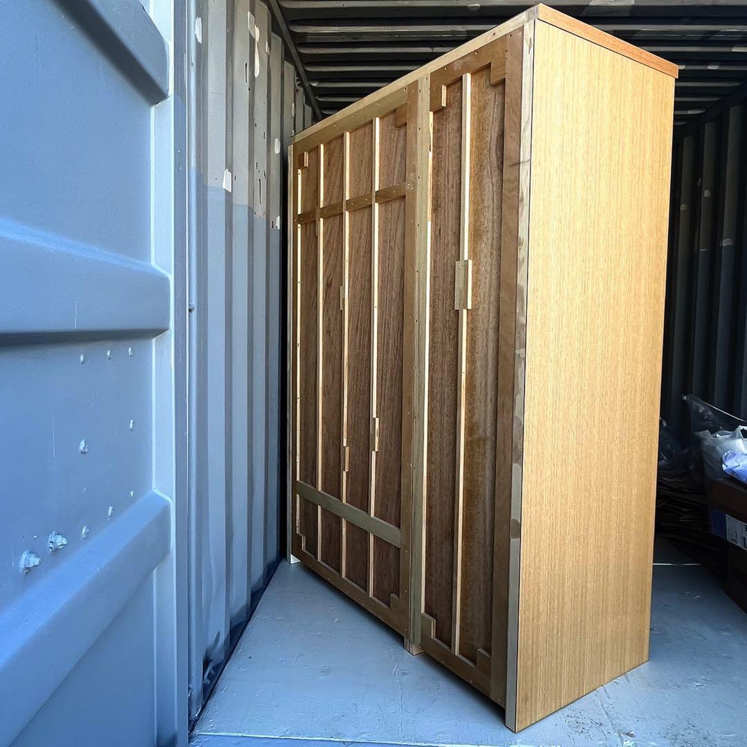 取付無料！アルフレックス特注品 天然木北欧ナチュラルワードローブ クローゼット✨