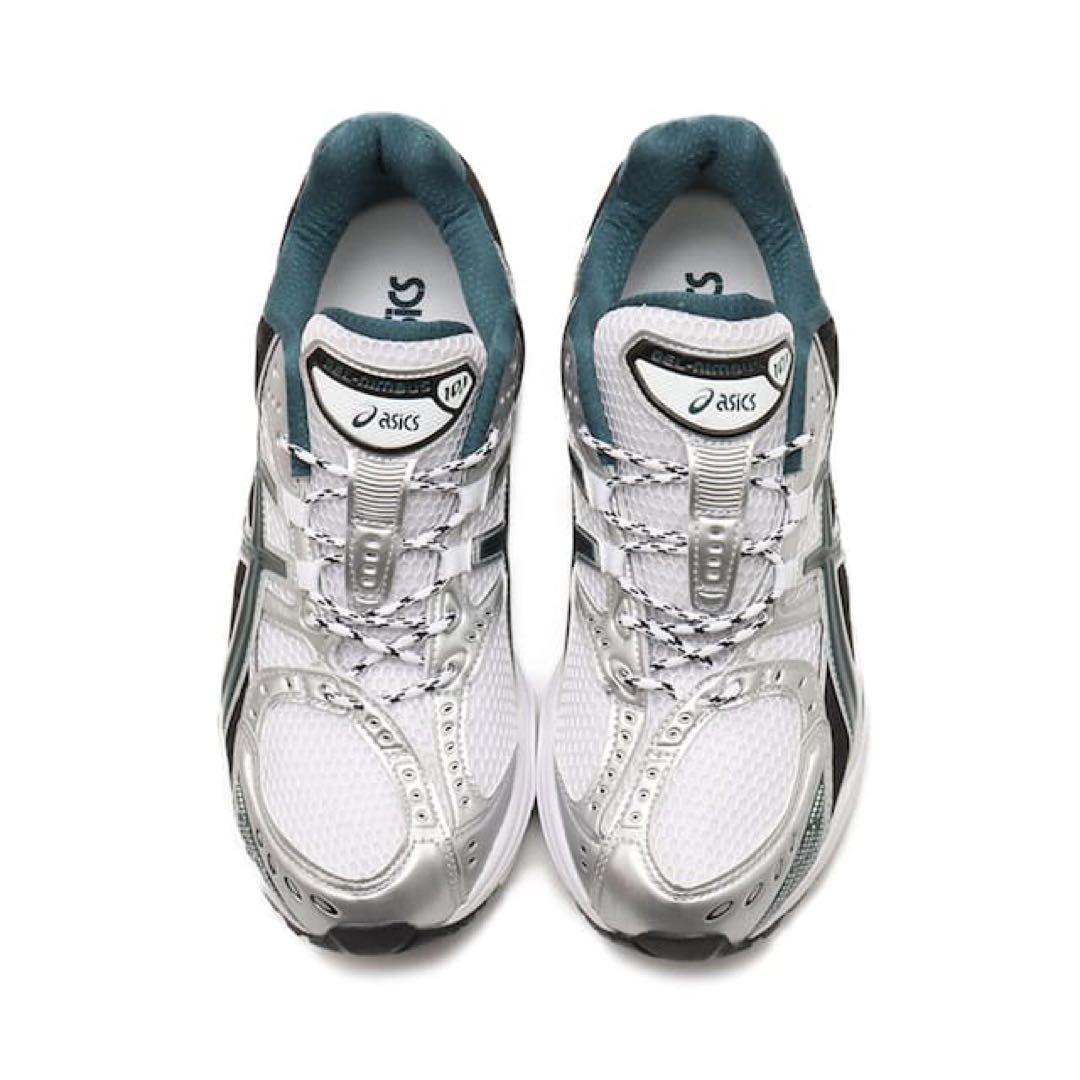 靴 asics GEL-NIMBUS 10.1 WHITE/SAXON GREEN