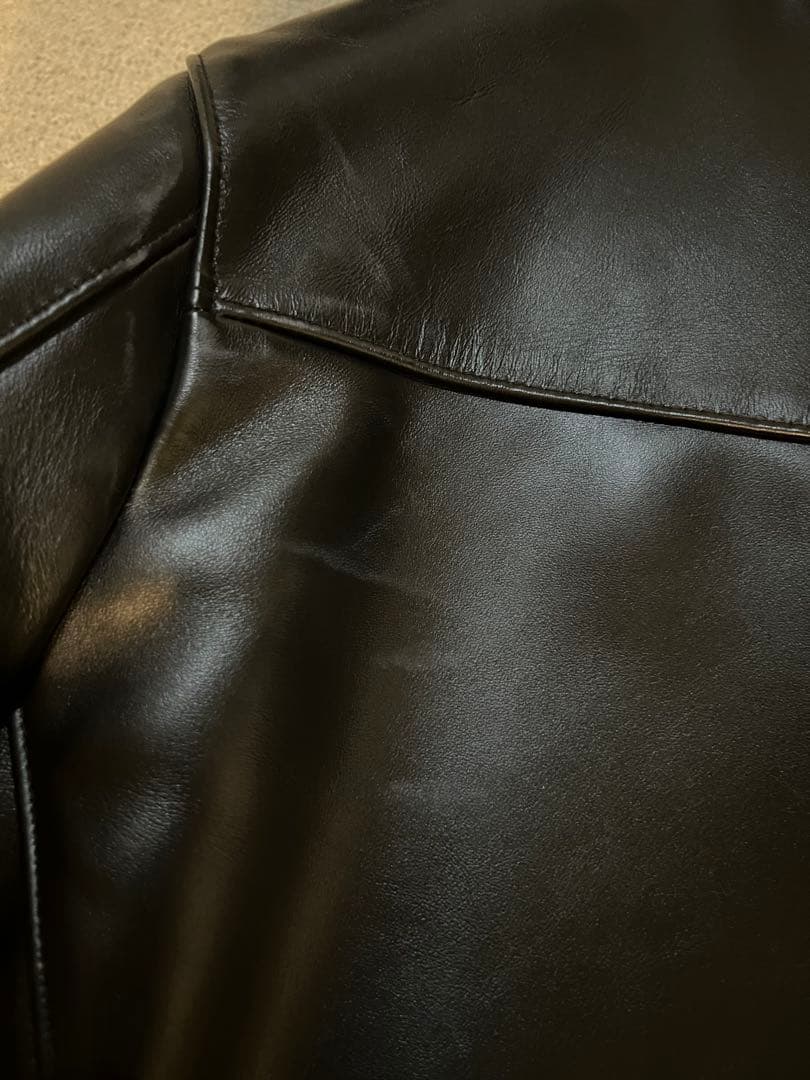 ルイスレザーライトニングダブルライダースジャケット ブラック