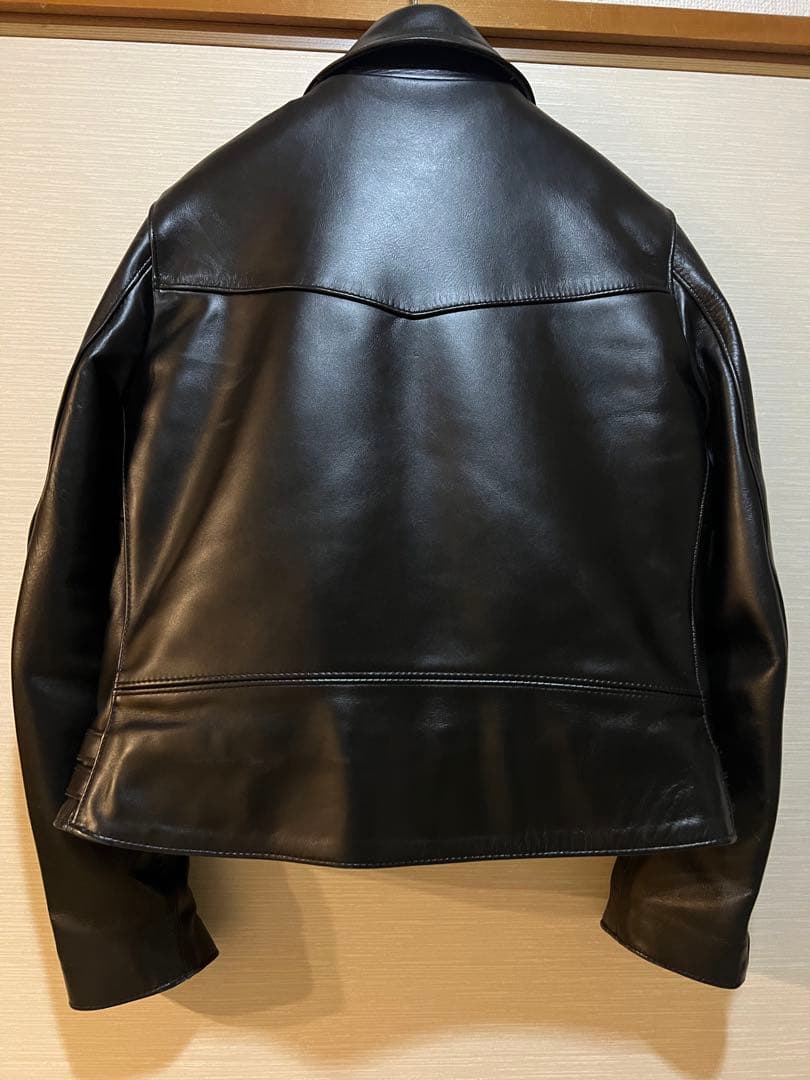 ルイスレザーライトニングダブルライダースジャケット ブラック