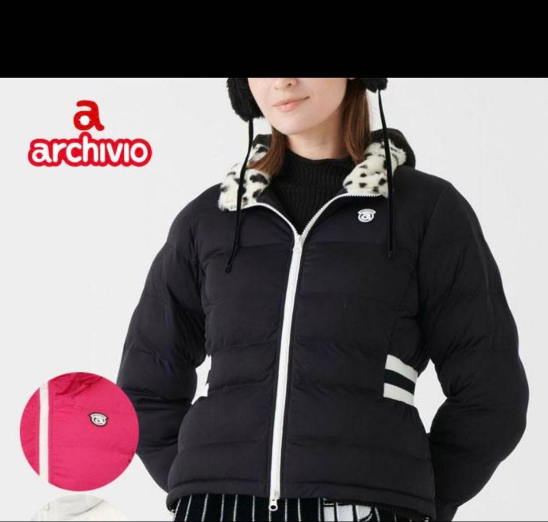 【お値下】archivio ダウンジャケット ※ピンク　40 サイズ L