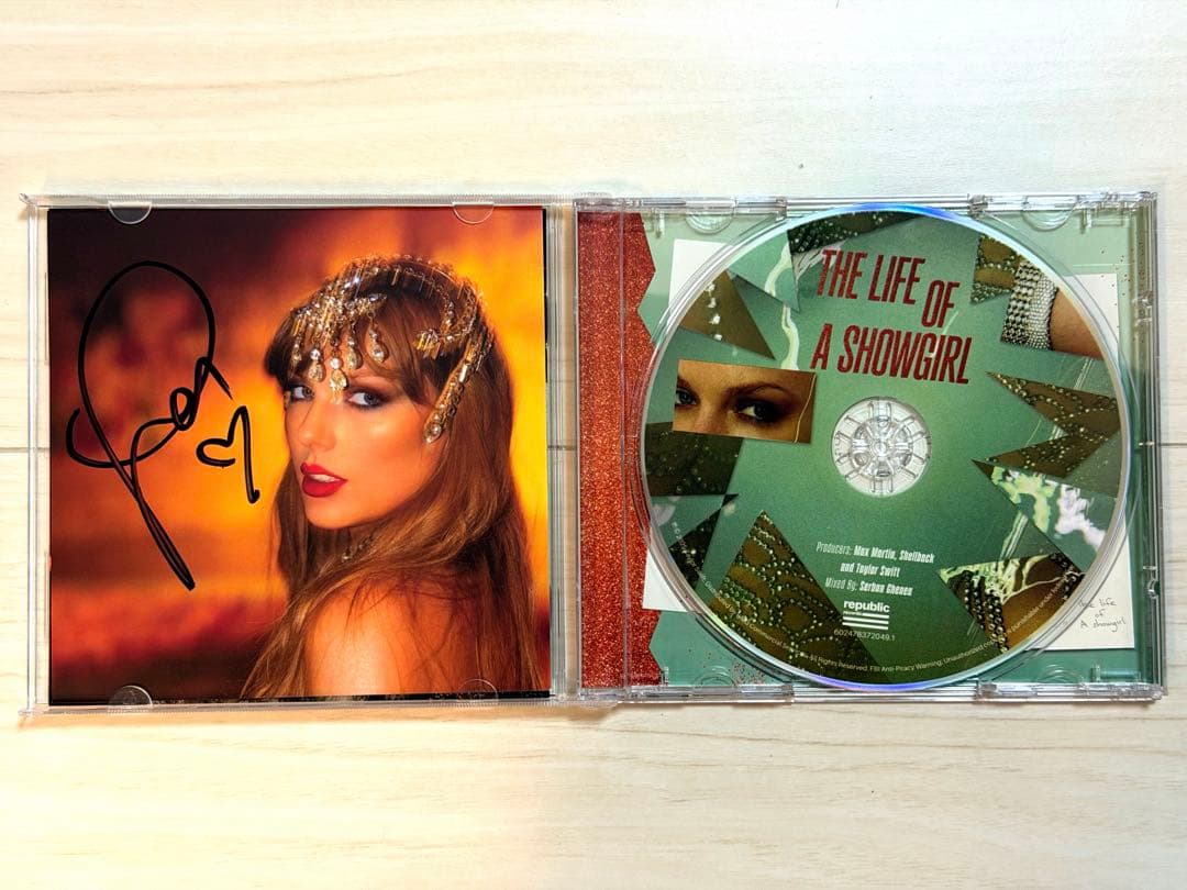 直筆サイン入り Taylor Swift TLOAS 新品 CDアルバム 輸入盤