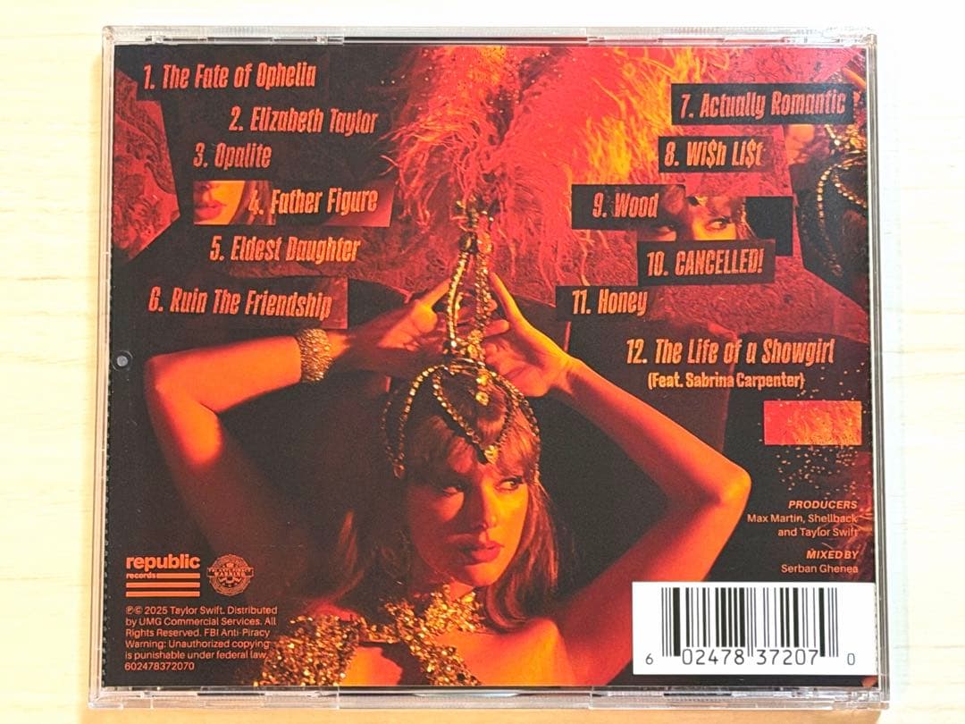 直筆サイン入り Taylor Swift TLOAS 新品 CDアルバム 輸入盤