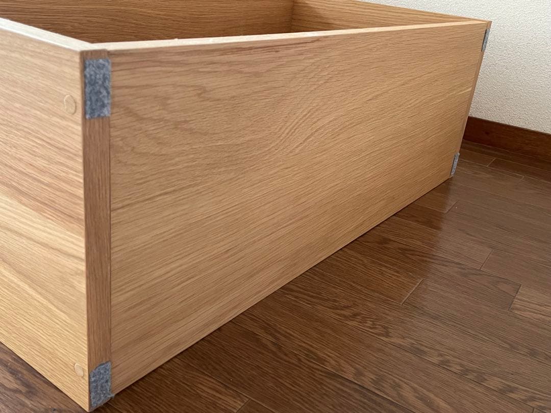 ジ*ミ様 無印良品　スタッキングシェルフ　ワイド　オーク　3段