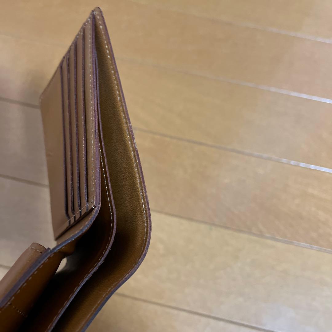 <be-chin>土屋鞄 コードバン 二折財布 ネイビー