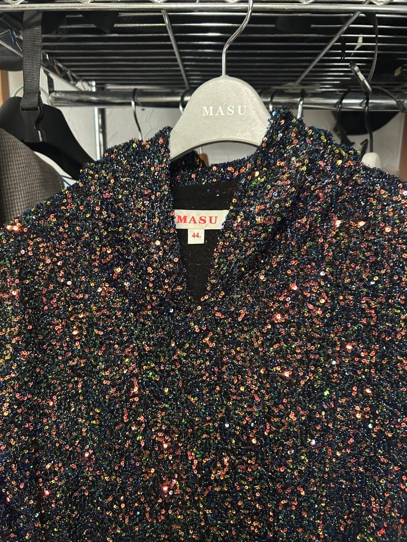 MASU 23SS DISCO hoodieスパンコールスフーディー