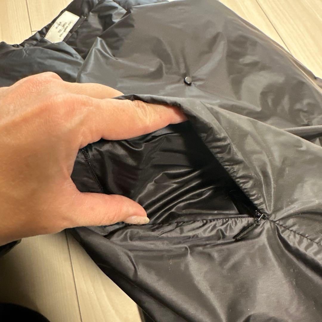 HYKE ナイロン ロングコート Sサイズ