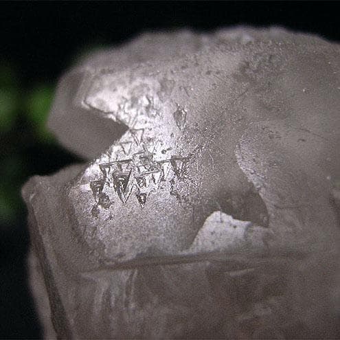 ポイント（ヒマラヤ水晶/アイスクリスタル8）トライゴーニック・C面