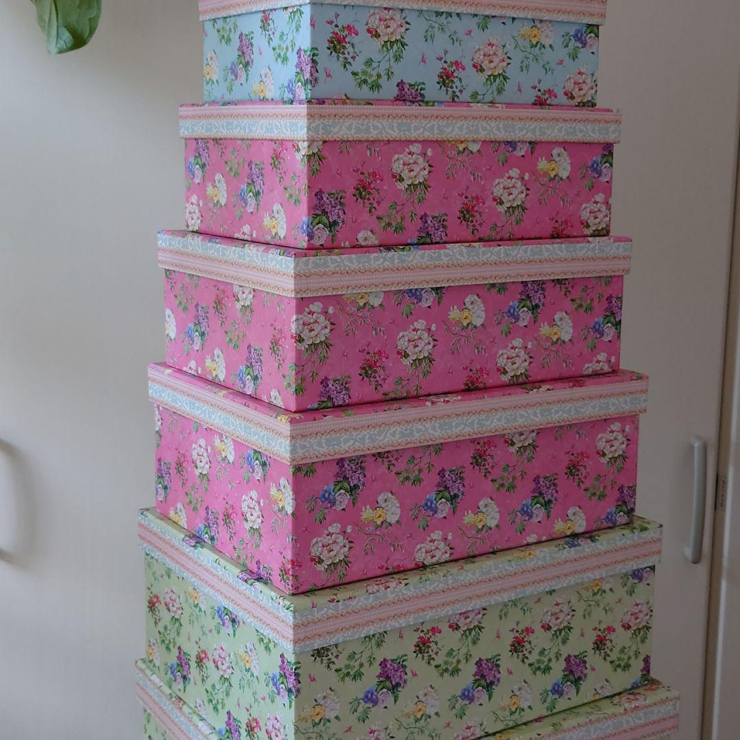 薔薇雑貨 素敵なカラフル箱