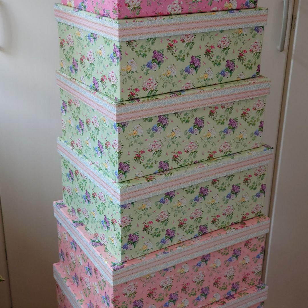 薔薇雑貨 素敵なカラフル箱