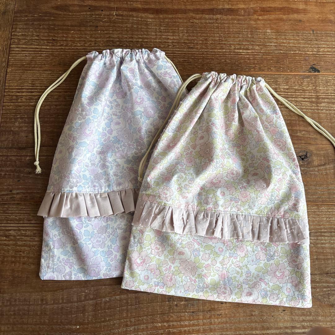 こぶた☆リバティ　カトラリーケースと巾着