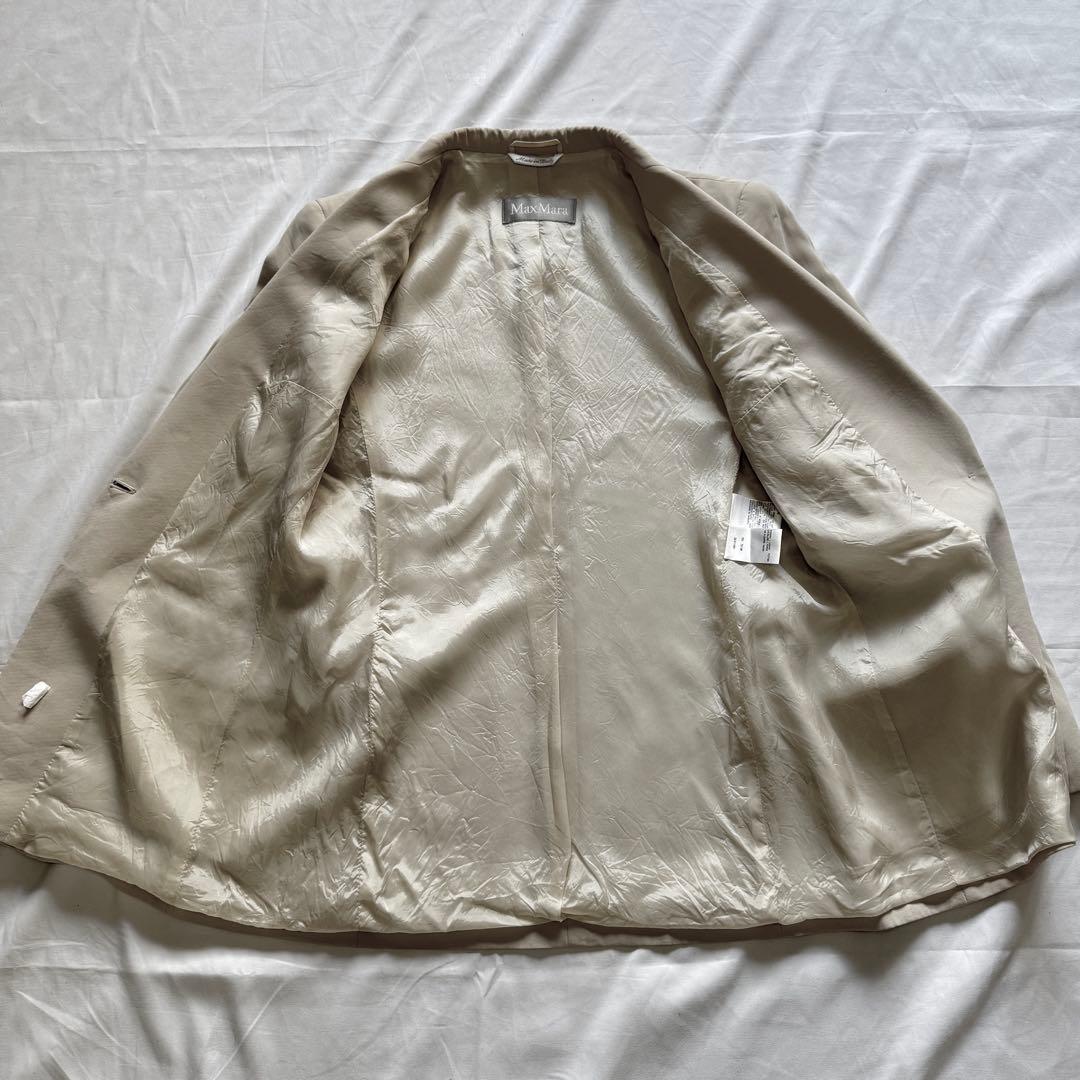 大きいサイズ42 MaxMara セットアップ　グレージュ　　パンツスーツ