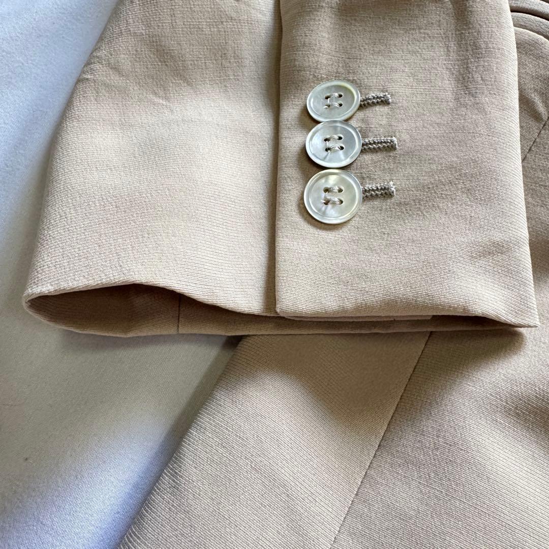 大きいサイズ42 MaxMara セットアップ　グレージュ　　パンツスーツ