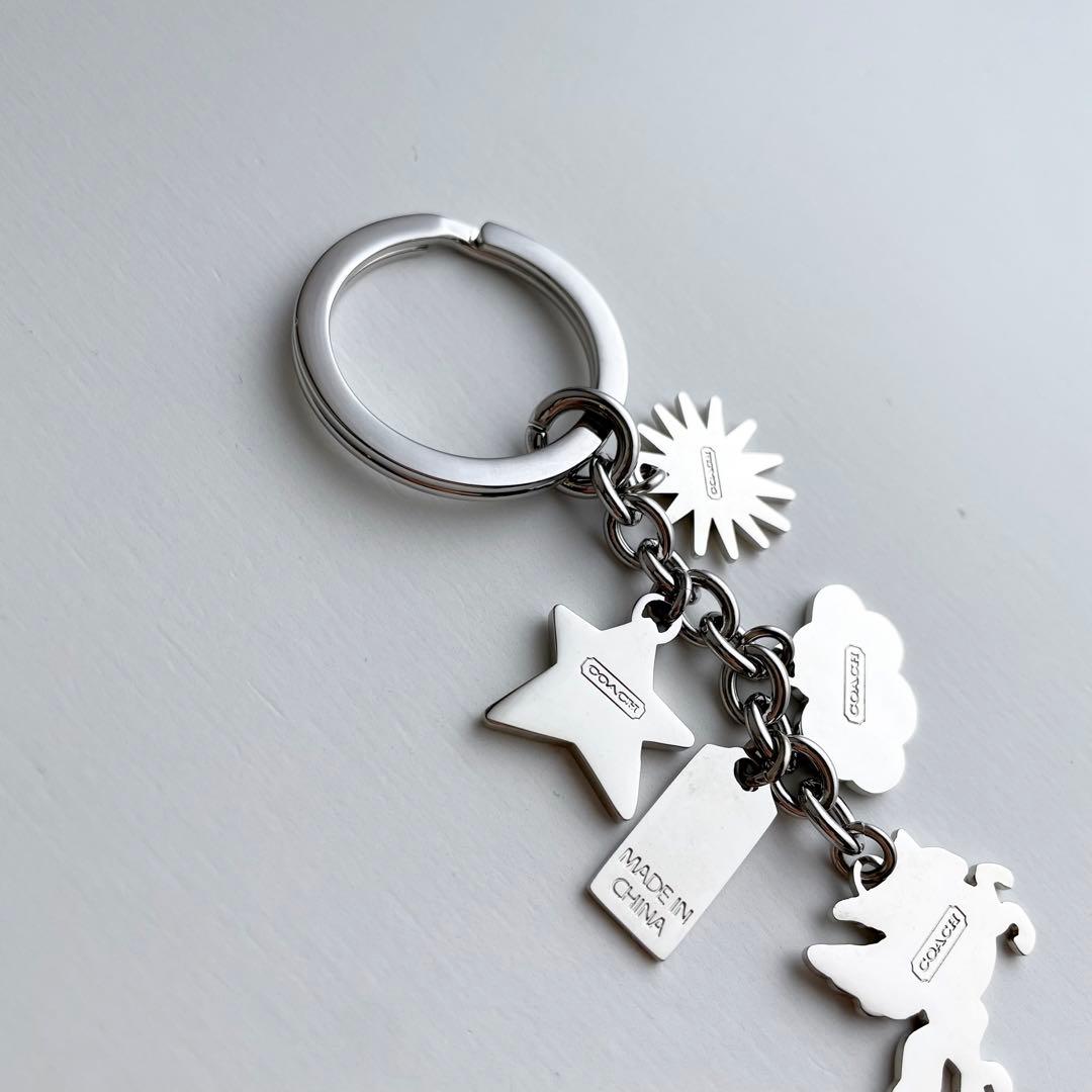 コーチ バッグチャーム ペガサス キーリング キーホルダー 新品 レア