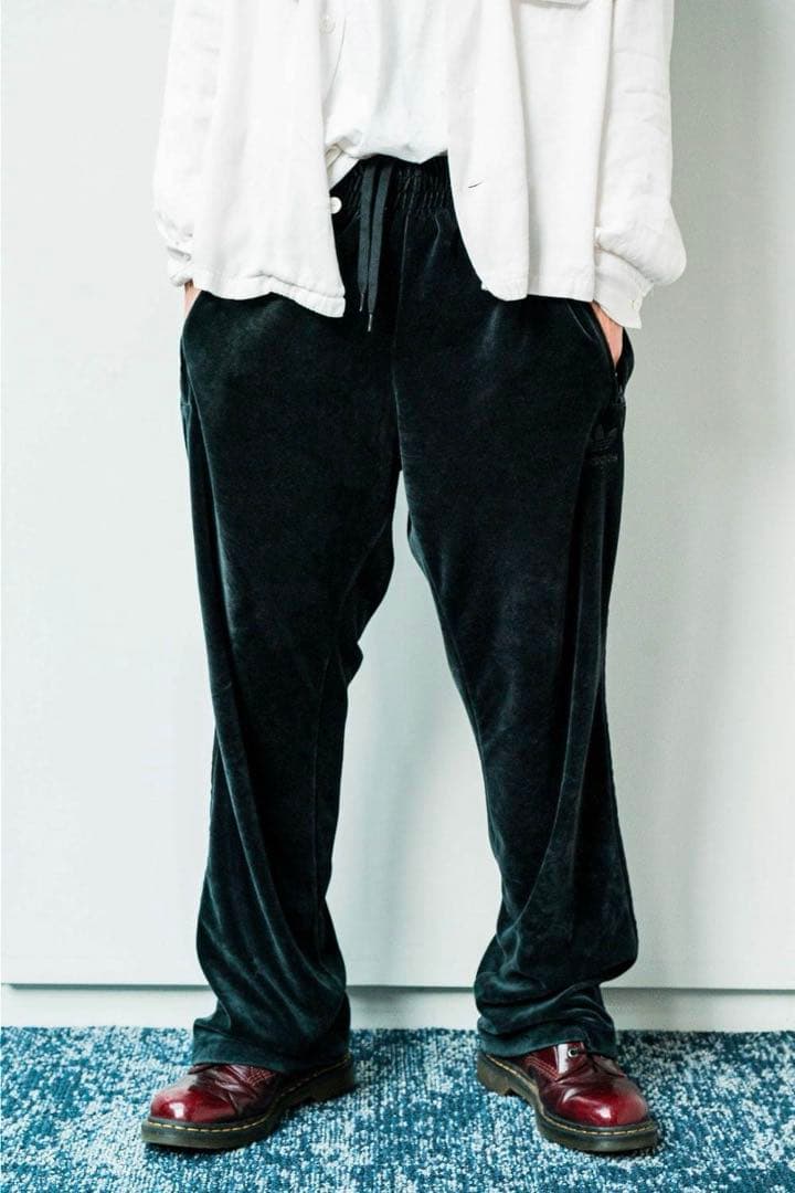 adidas アディダス ベロアトラックパンツ ブラック 常田大希着用