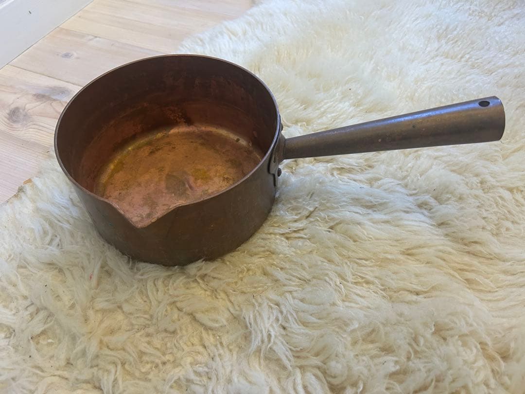 ムヴィエールミルクパン　フランス銅製片手鍋 約18cm ポエロン