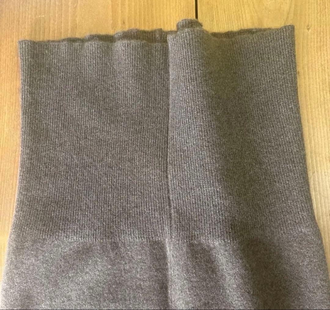 試着のみ美品！wafu. ヤクニットショートレギンス　ワフ　レギンス　ブラウン