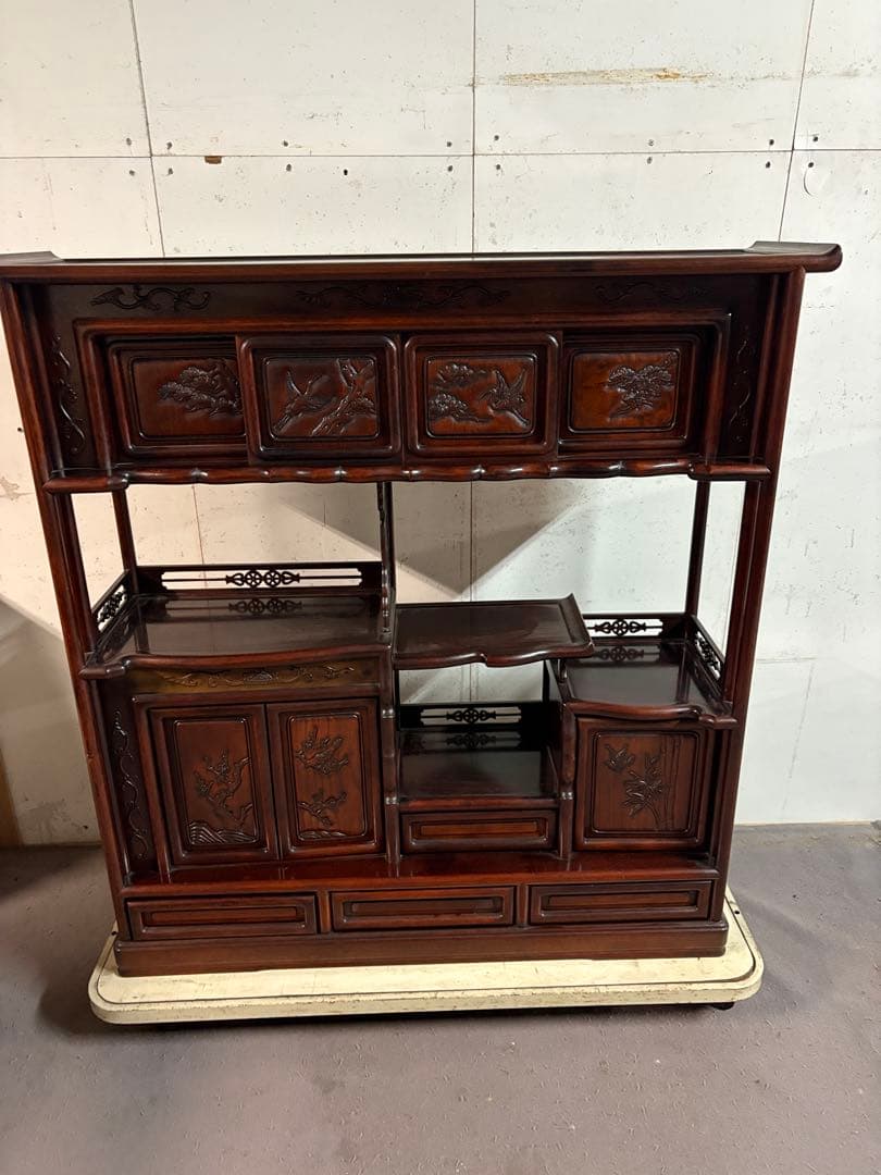 茶箪笥　引き出し割れあり　写真でご確認ください。