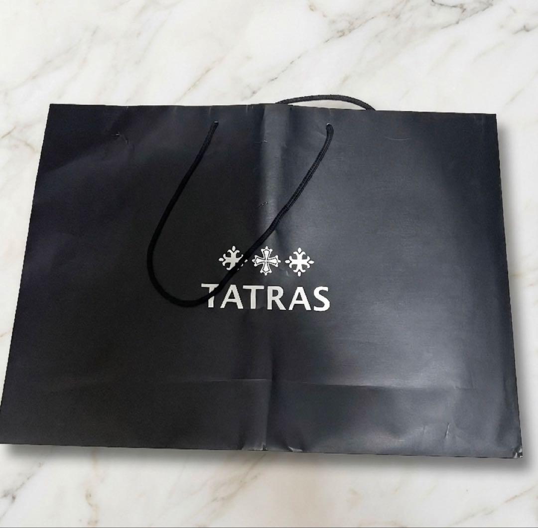 【美品】TATRAS フード付きブラックダウンジャケット　サルマ01
