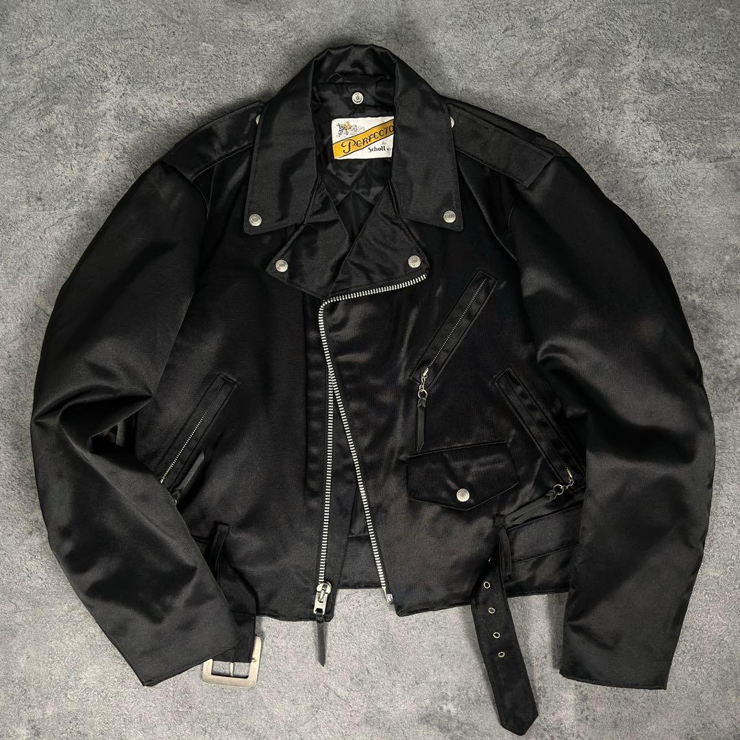 Schott NYC. 80s ビンテージ ナイロン ライダース ジャケット