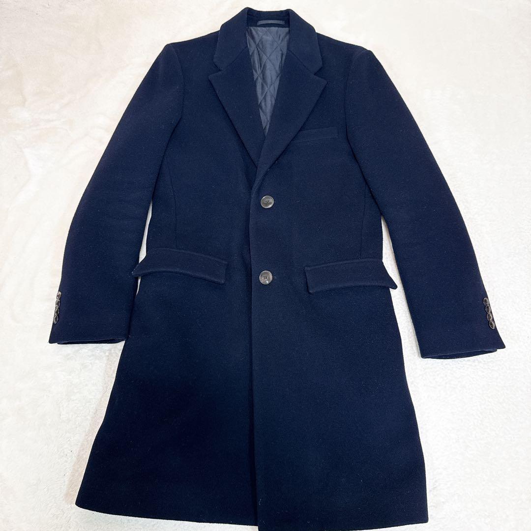 現行 極美品✨ トゥモローランド チェスターコート キルティング M ネイビー