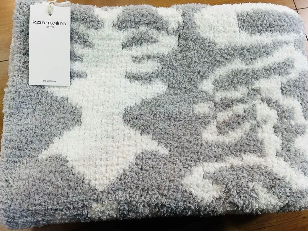 【新品】kashwere カシウエア ダマスク柄　ハーフブランケット