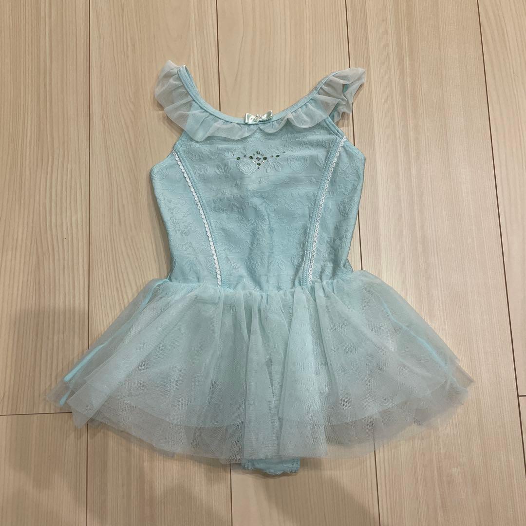 チャコット　スカート付きレオタード　ミントグリーン　120サイズ