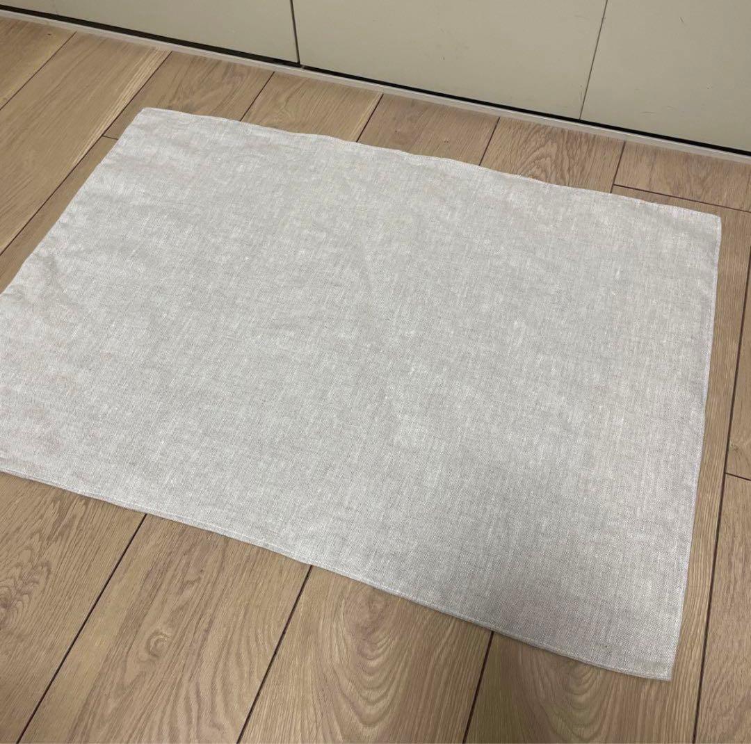 # 113 リネン100% バスマット