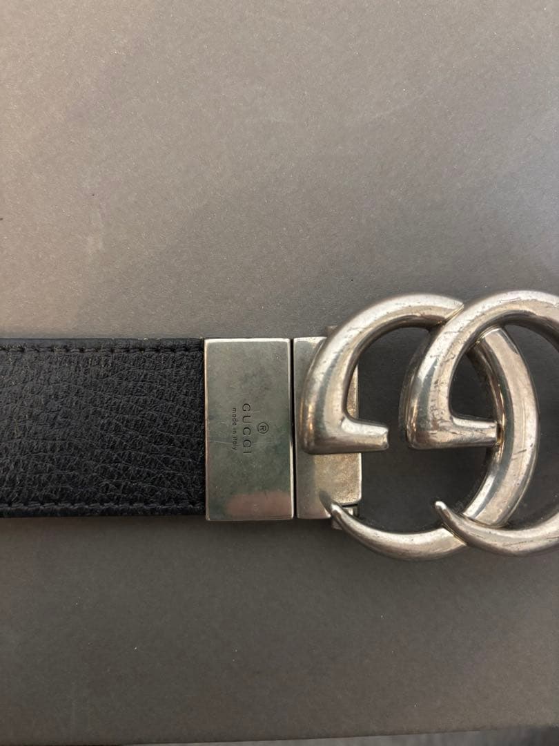 GUCCI GGマーモント ベルト リバーシブル
