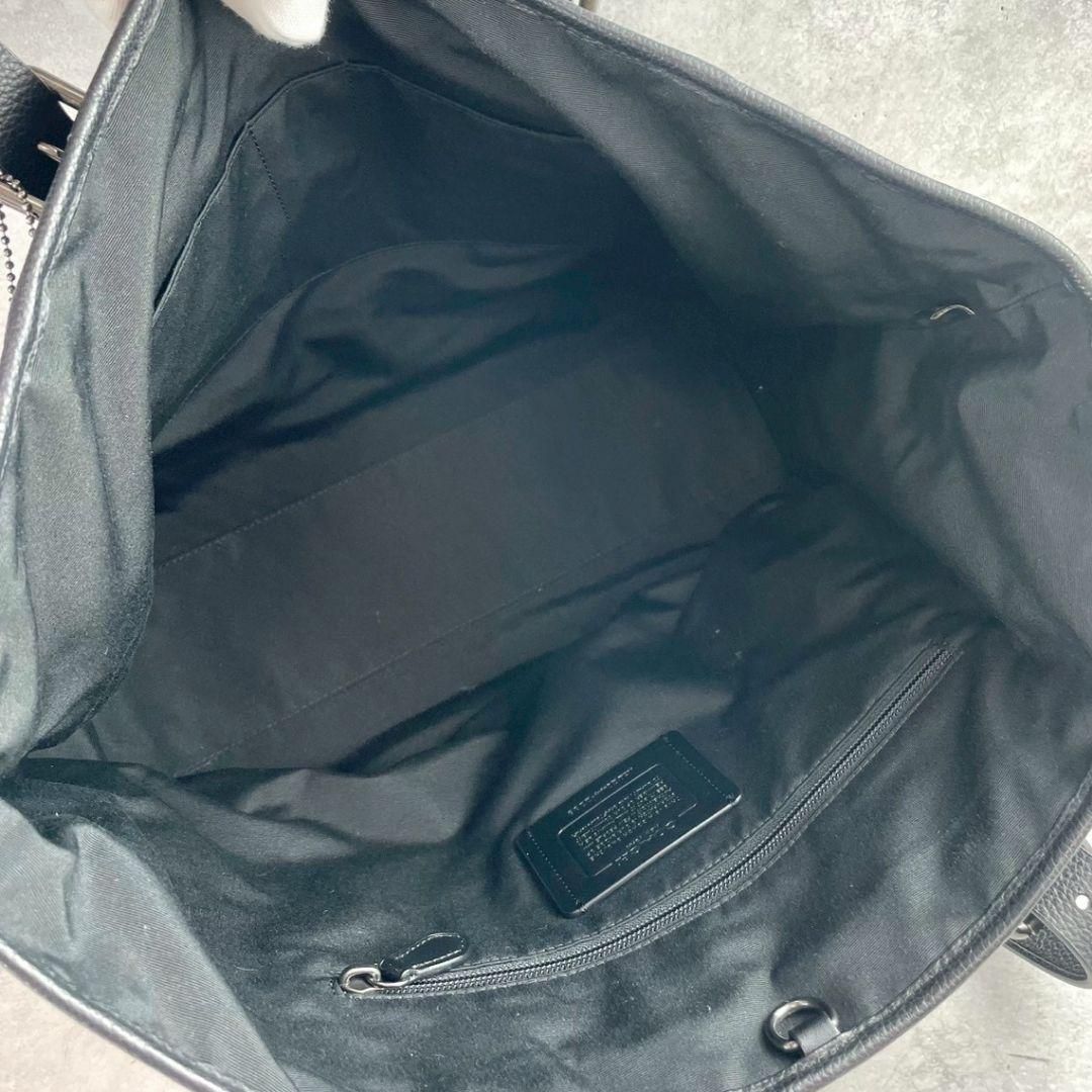 未使用級 レア コーチ トートバッグ レザー 大容量 A4 ロゴ カーキ 黒