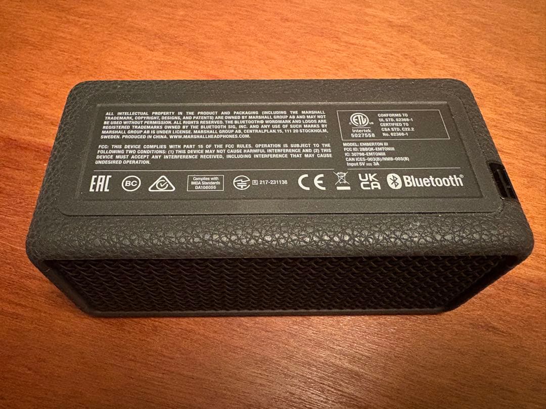 Marshall Emberton III マーシャル　エンバートン 3