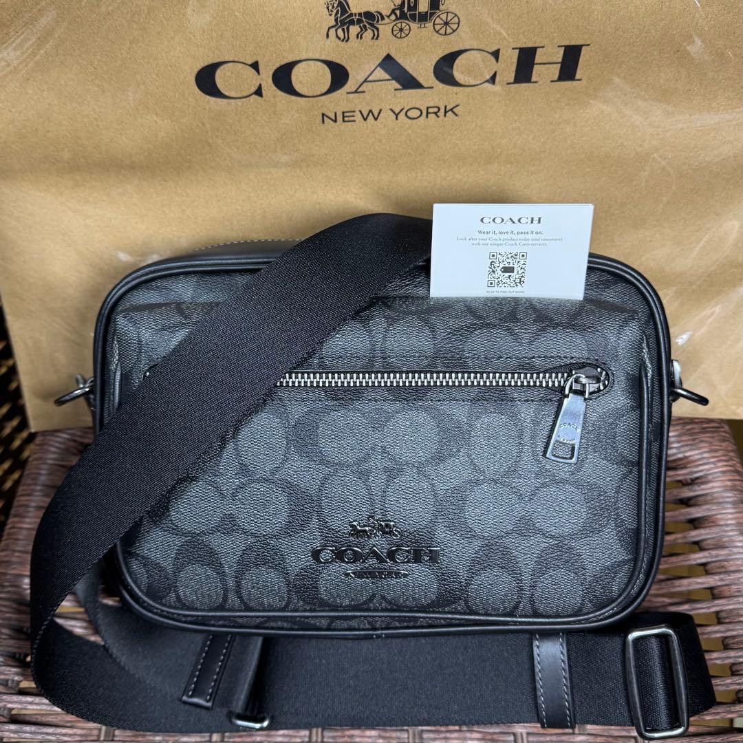 COACH コーチ　メンズバック　シグネチャー　エリアス　クロスボディ　超美品