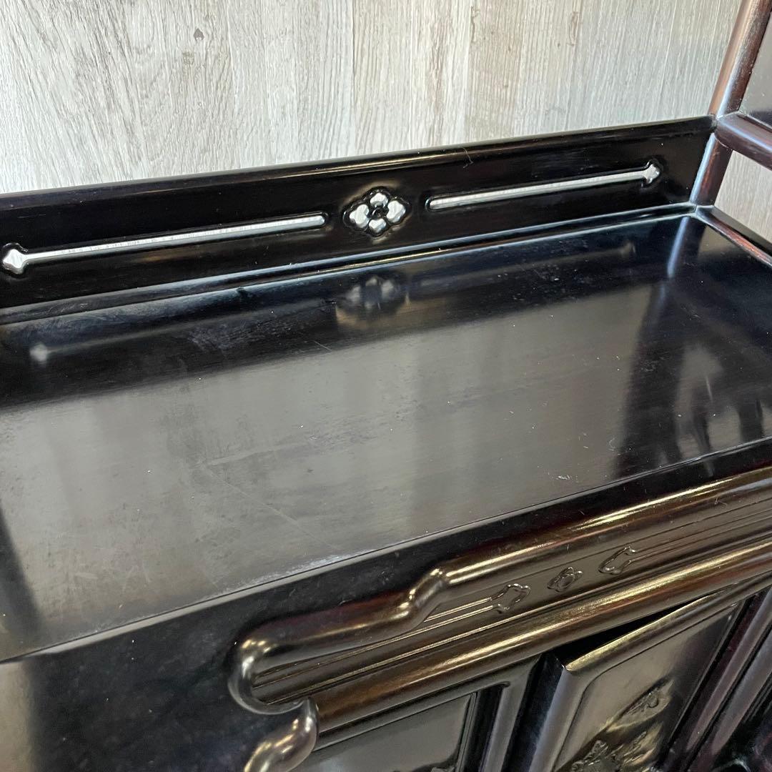 茶箪笥 水屋箪笥 飾り棚 茶棚　昭和レトロ 和製アンティーク 骨董 煎茶道具