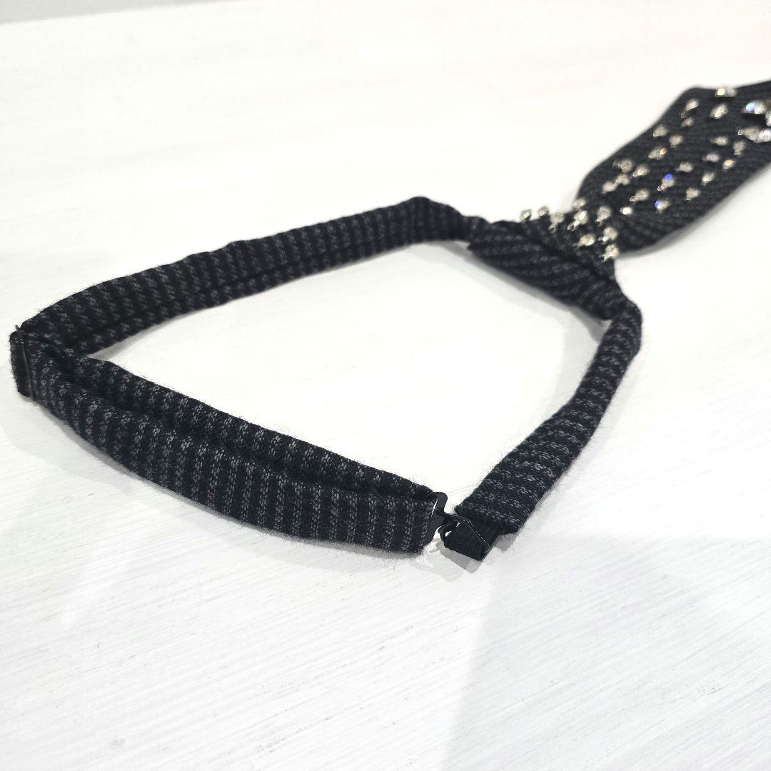 UNDERCOVER ビジューダイヤネクタイ ダイヤモチーフネクタイ ボウタイ