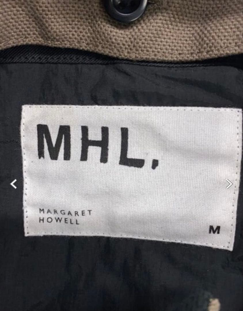 MHL, ステンカラーコート ダークブラウン M