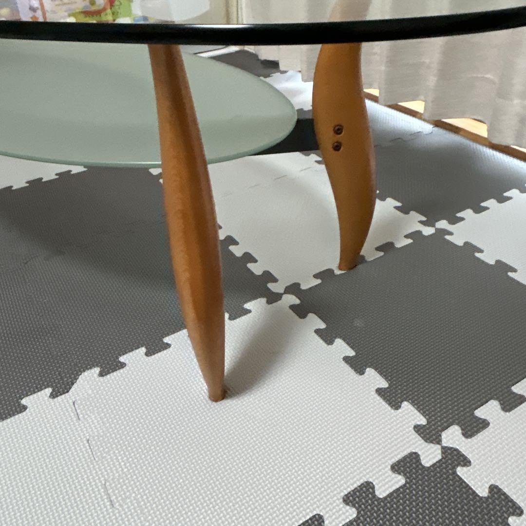 【高級】　大人気　ACTUS PORADA　アクタス　ポラダ　楕円ガラステーブル