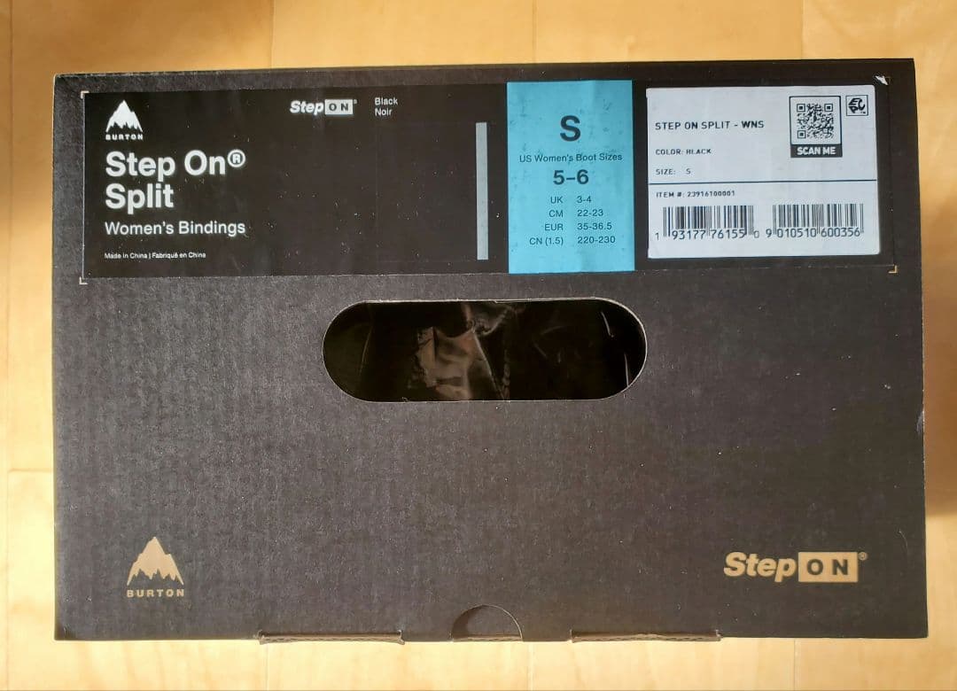 値*。様 ウィメンズ バートン ステップオン スプリット バインディング　ブラッ