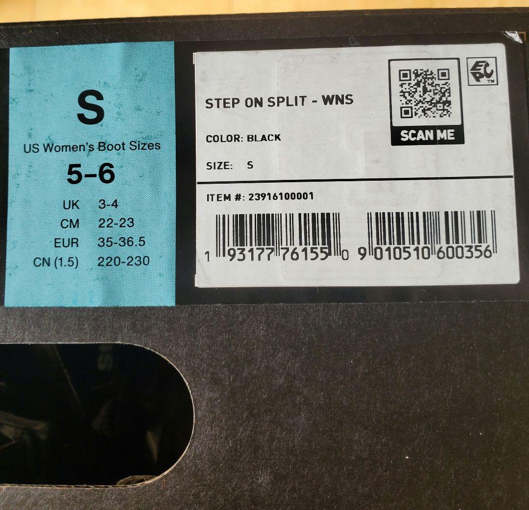 値*。様 ウィメンズ バートン ステップオン スプリット バインディング　ブラッ