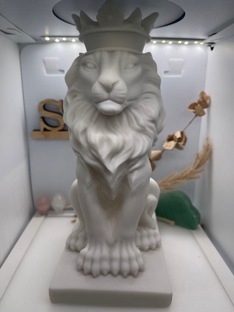 S♡Jewelryshop様【2053】ライオン台座(大)  白