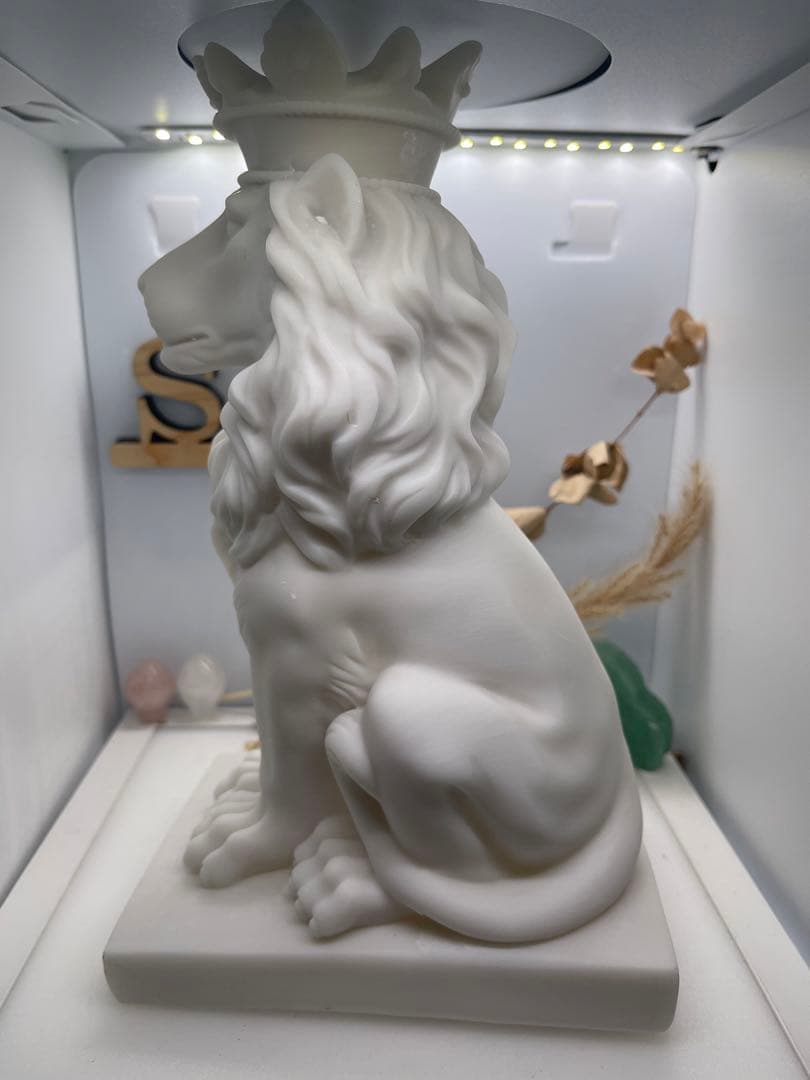 S♡Jewelryshop様【2053】ライオン台座(大)  白