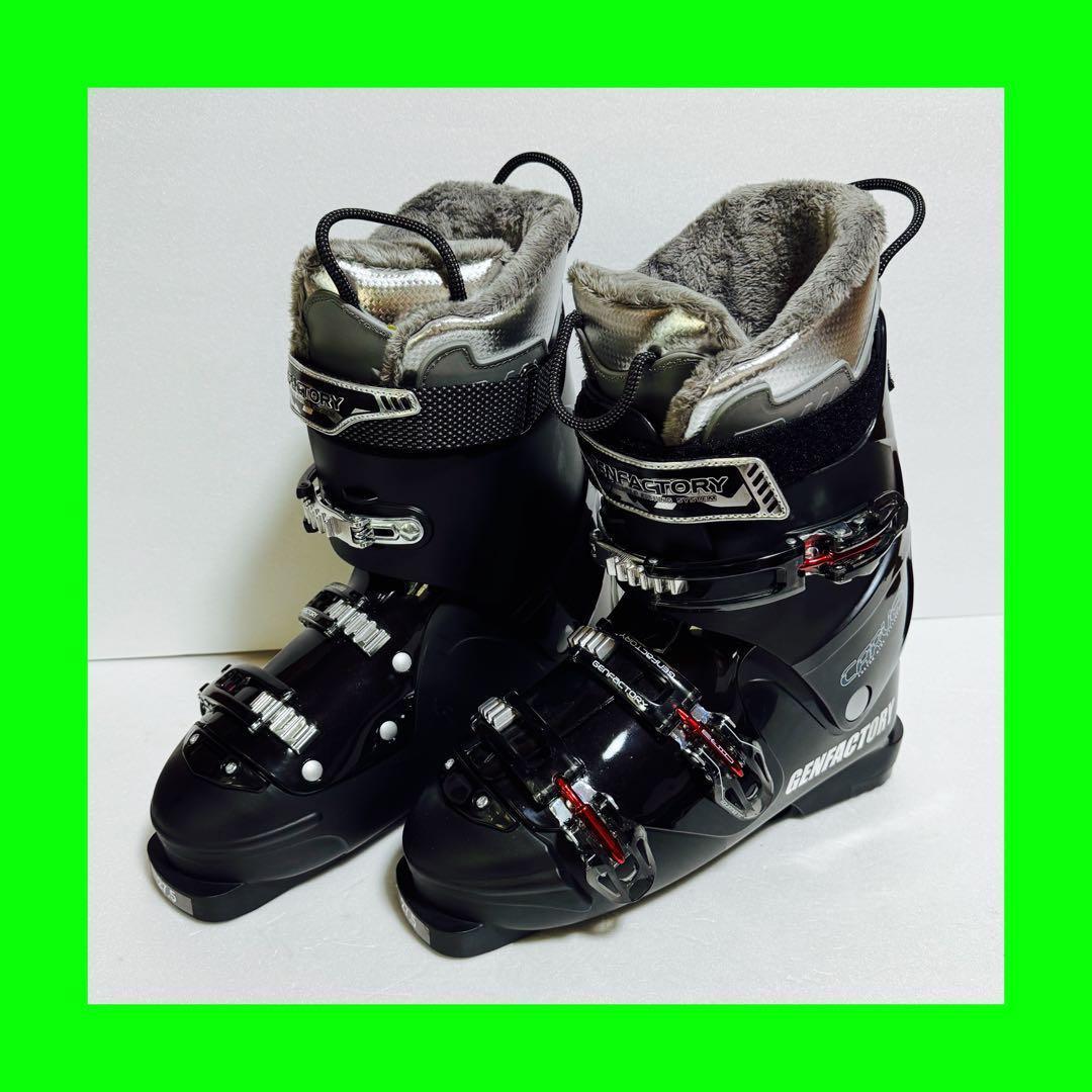 未使用28.5CM スキー ブーツ黒色ブラックGENFACTORY CARVE5
