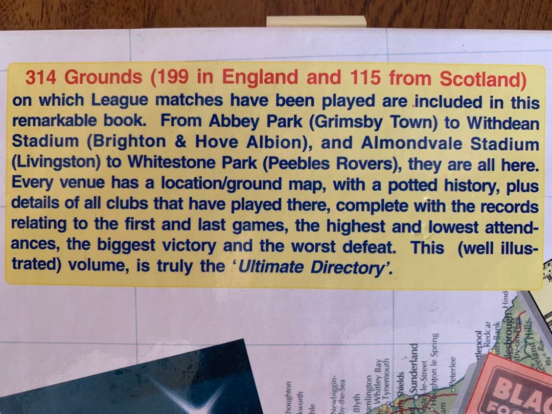 超希少本　イングランド&スコットランド314スタジアム 詳細辞典