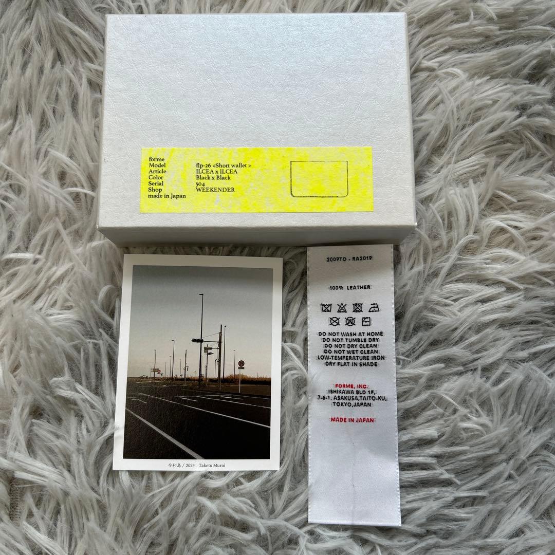 【新品】forme Short wallet Cordovan 二つ折り財布