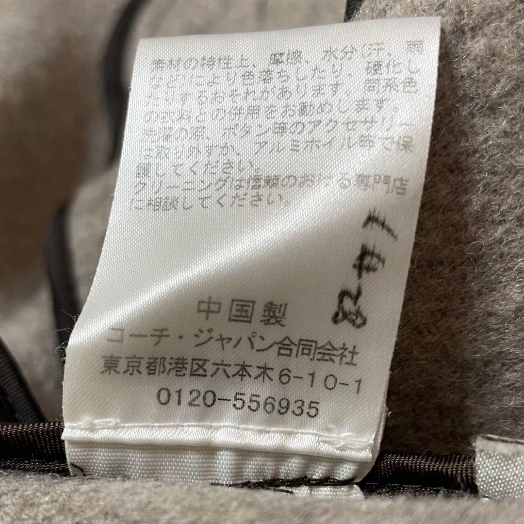 コーチcoachビッグチェックウールコートダッフルコートマウジーザラロデオ