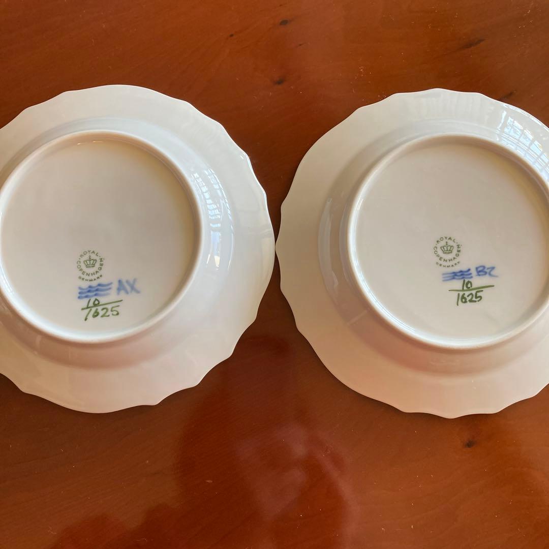   花柄皿 2枚セット 1625